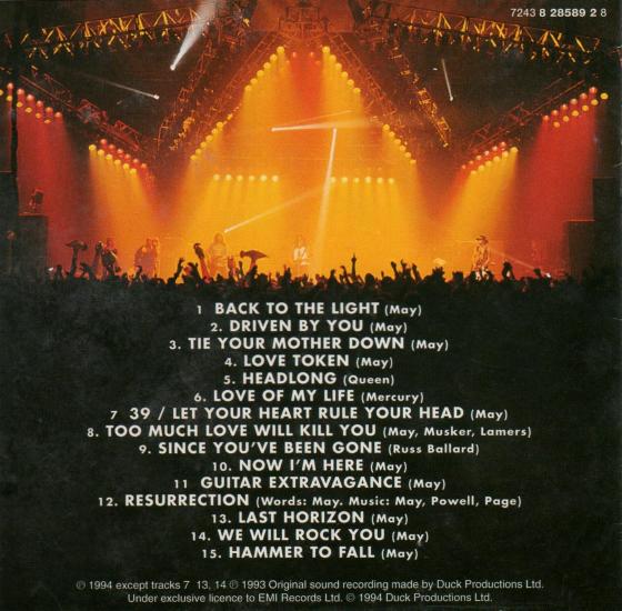 UK CD booklet back sleeve