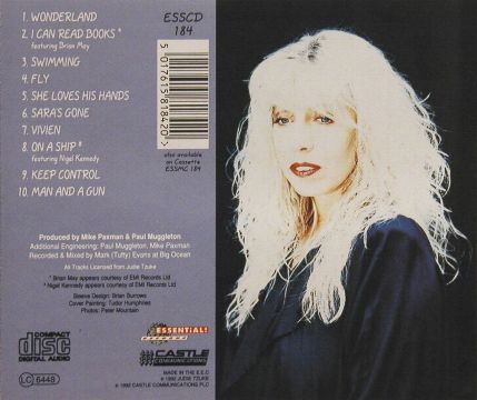 Judie Tzuke 'Wonderland' UK CD back sleeve