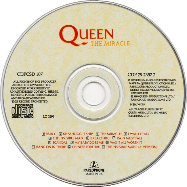 UK CD disc