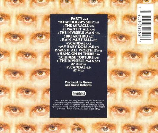 US CD back sleeve