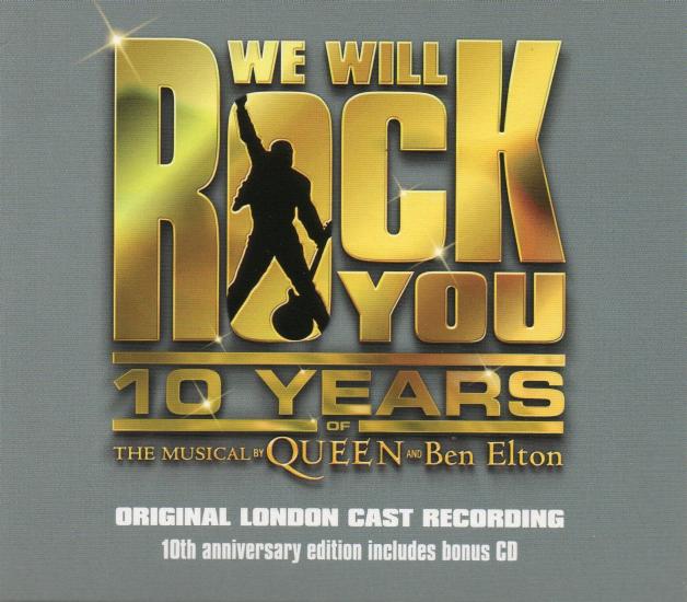 'We Will Rock You' musical UK cast album reissue sleeve