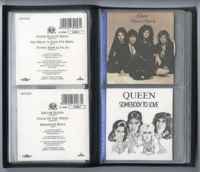 Queen 'The 3" CD Singles' Germany boxed set inner