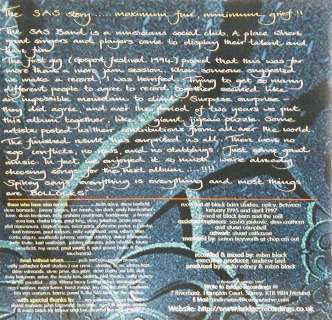 SAS Band 'SAS Band' UK CD booklet back sleeve