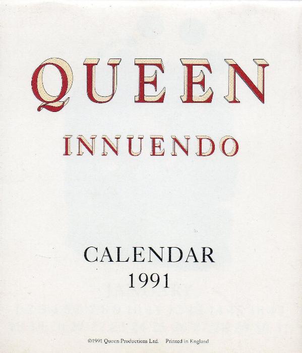 'Innuendo' 1991 Calendar