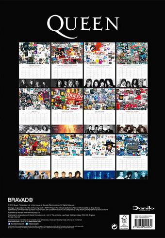 Official 2020 calendar back