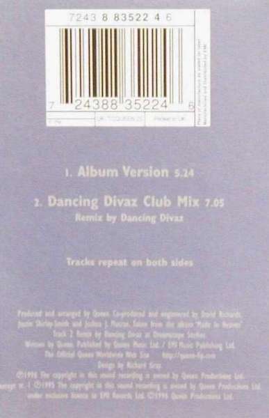 UK cassette back sleeve