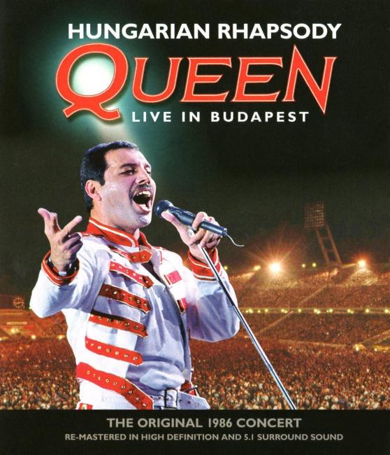 Queen 'Hungarian Rhapsody' UK Blu-ray front sleeve