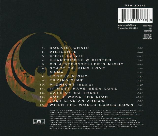 Magnum 'Chapter & Verse' UK CD back sleeve