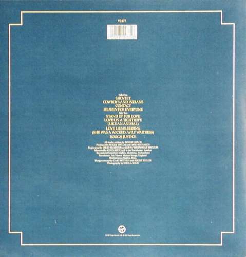 The Cross 'Shove It' UK LP back sleeve